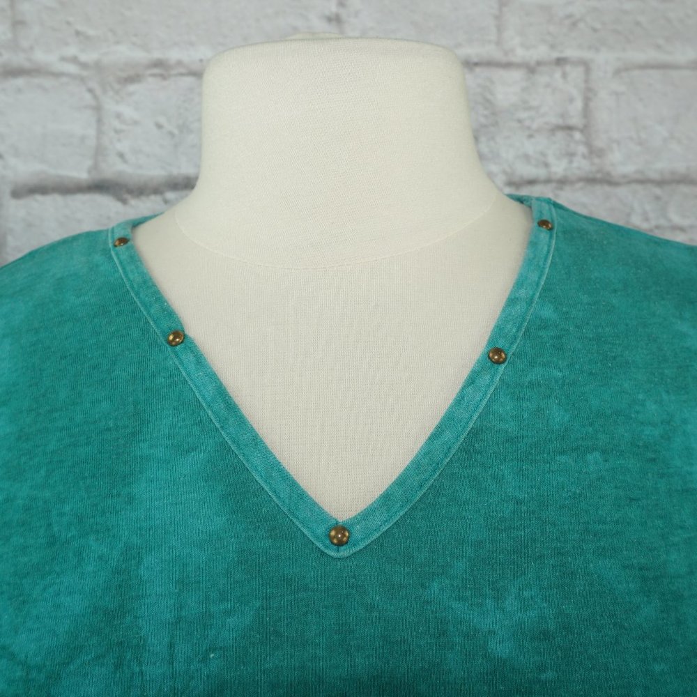 Vintage 80s Acid Wash Fish Oversized Shirt - Picture 4 of 8